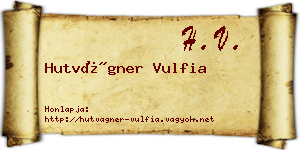 Hutvágner Vulfia névjegykártya